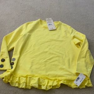 Neon Buddha Women’s Cape Side Pullover in Seaside Yellow